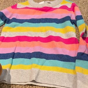 Vibrant Striped Crew Neck Sweater